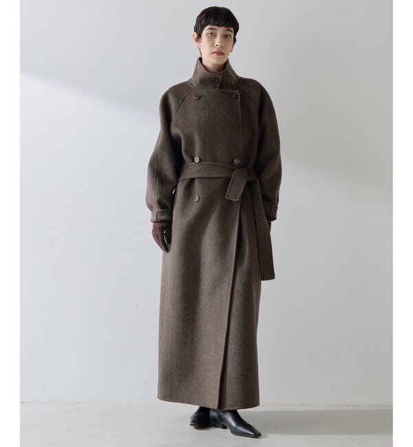  「【Christian AKS】Wool Double Coat」|その他|ブラウン