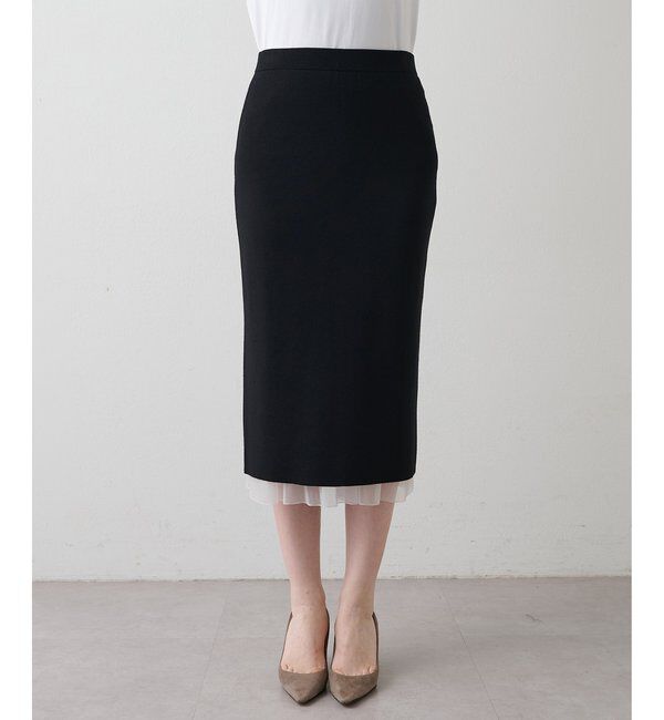 GEMINI「【GEMINI】ニットレイヤードスカート」|スカート|