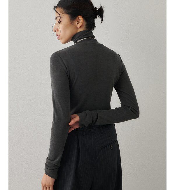  「ウール混カットタートルプルオーバー」|Tシャツ・カットソー|