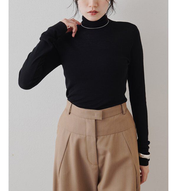  「ウール混カットタートルプルオーバー」|Tシャツ・カットソー|