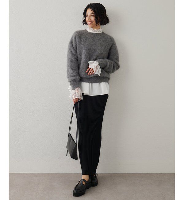  「レースギャザーブラウス」|シャツ・ブラウス|