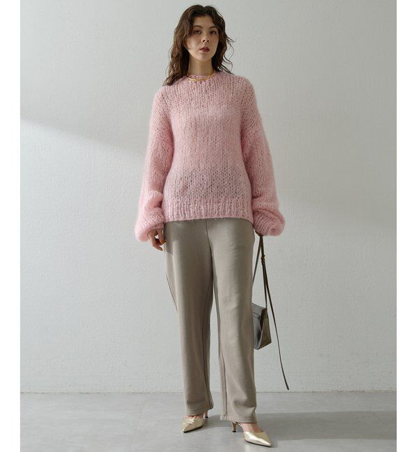  「ハンドクルーニットプルオーバー」|ニット・セーター|