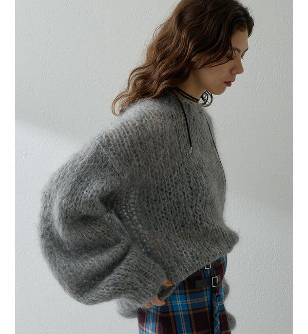  「ハンドクルーニットプルオーバー」|ニット・セーター|