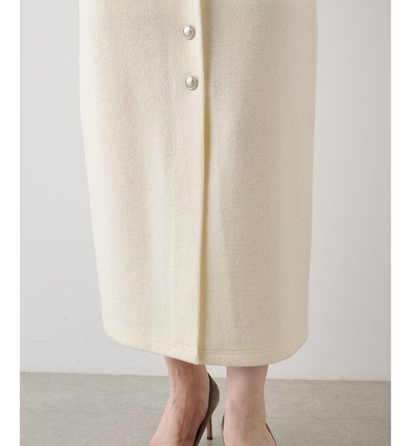 THE PAUSE「【THE PAUSE】ウールジャージボタンスカート」|スカート|