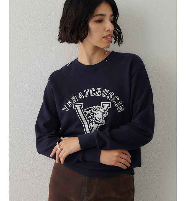  「ロゴフロッキー裏毛」|Tシャツ・カットソー|ネイビー