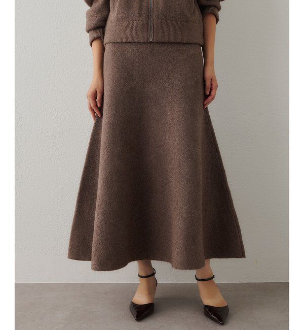  「ニットフレアスカート」|スカート|