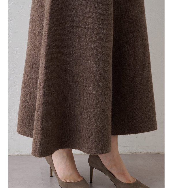  「ニットフレアスカート」|スカート|