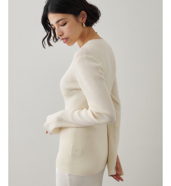  「リブニットカーディガン」|ニット・セーター|