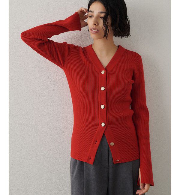  「リブニットカーディガン」|ニット・セーター|