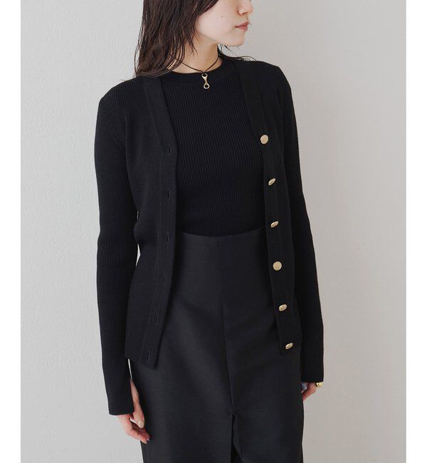  「リブニットカーディガン」|ニット・セーター|