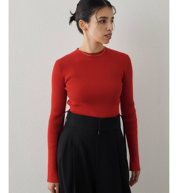  「リブニットクループルオーバー」|ニット・セーター|