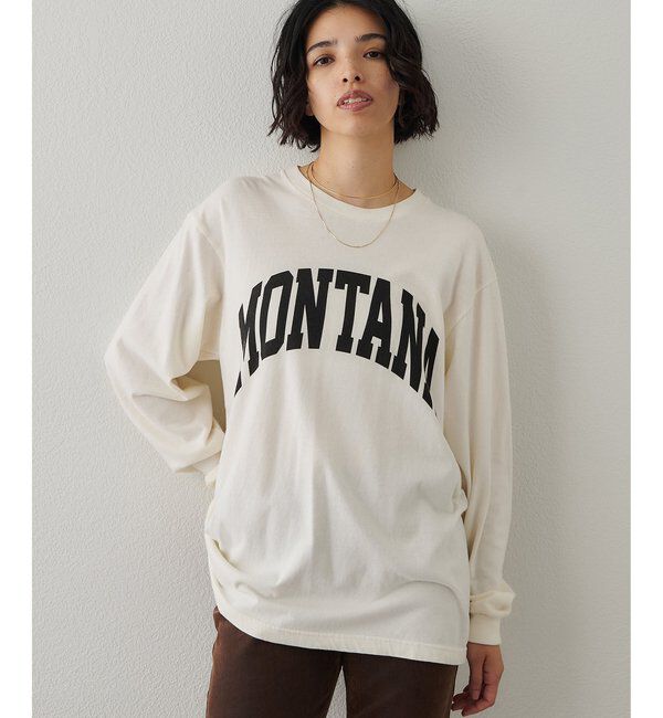  「MONTANAロングTシャツ」|Tシャツ・カットソー|アイボリー