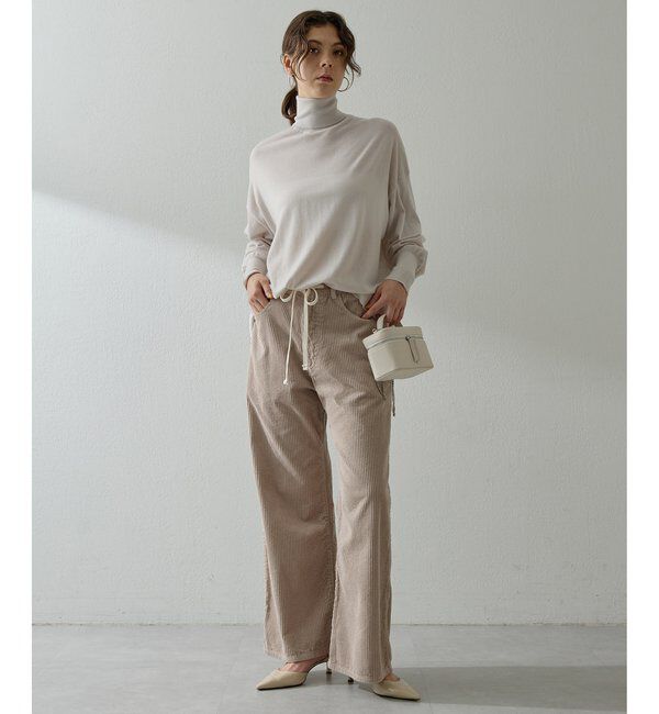  「ハイゲージワイドタートルプルオーバー」|ニット・セーター|