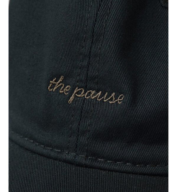  「【THE PAUSE】コットン刺繍キャップ」|ハット|