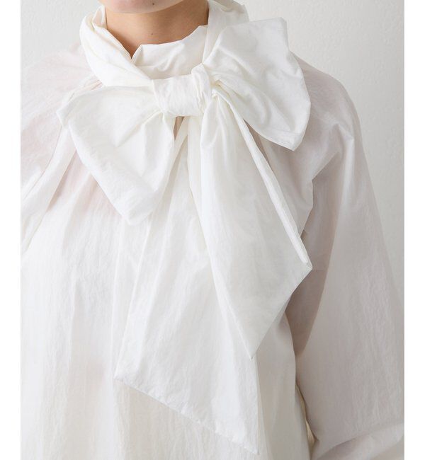  「ギャザーボウタイブラウス」|シャツ・ブラウス|