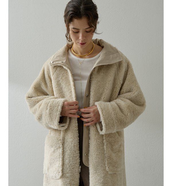  「リバーシブルボアコート」|その他|