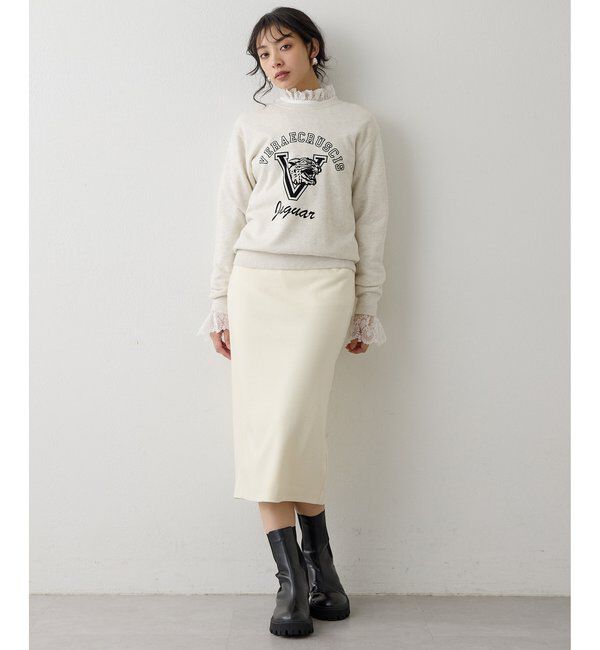  「圧縮スムースタイトスカート」|スカート|