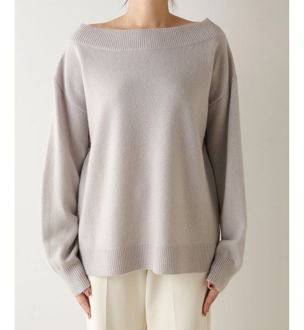  「ウールカシミヤオフショルプルオーバー」|ニット・セーター|