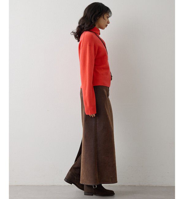  「ウールカシミヤZIPニットプルオーバー」|ニット・セーター|