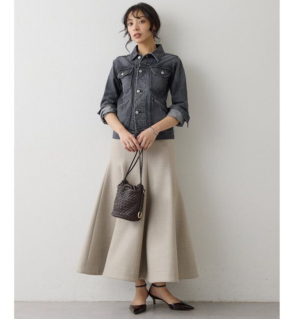  「ボンディングウールスカート」|スカート|