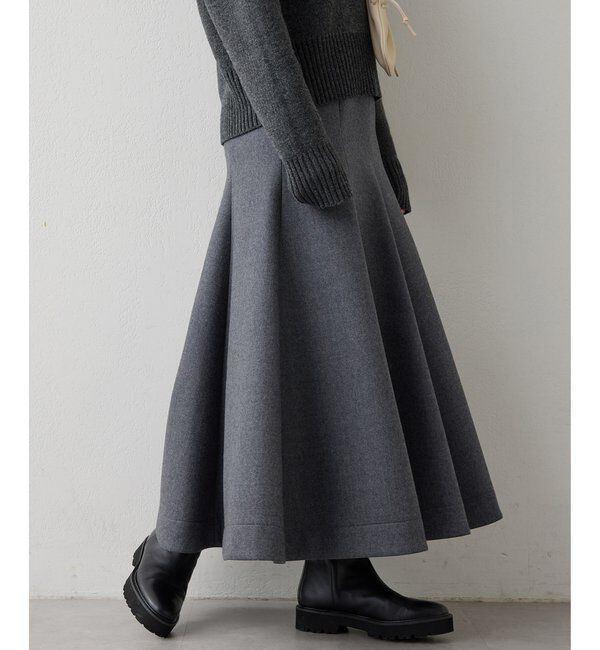 「ボンディングウールスカート」|スカート|