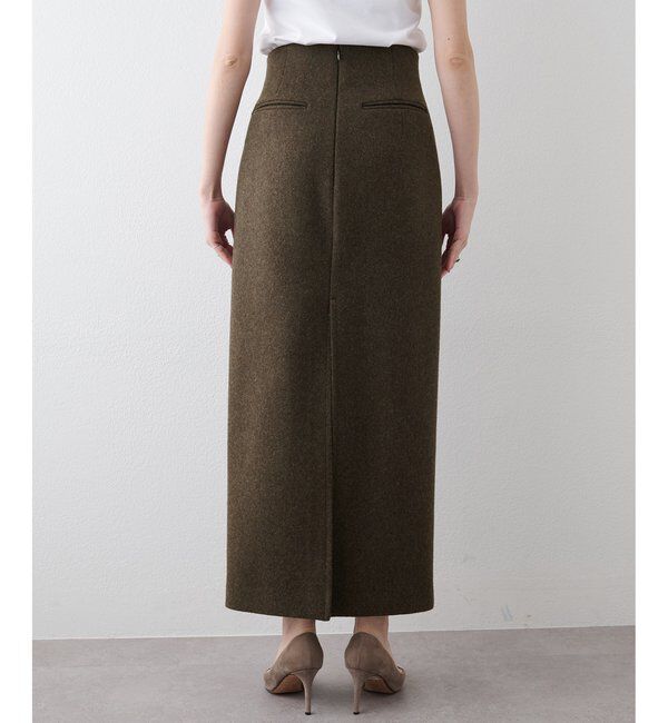  「メルトンスリットスカート」|スカート|