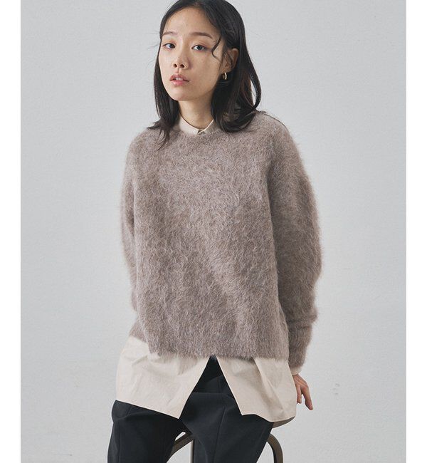 「スーリーアルパカクルーネックプルオーバー」|ニット・セーター|