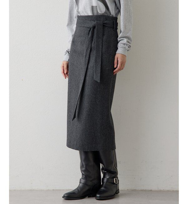  「ウールベルト付スカート」|スカート|