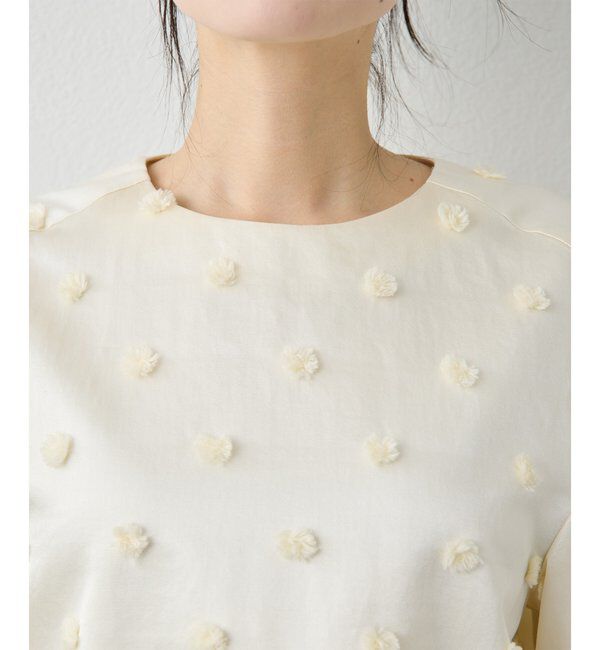  「ボンボンジャガードブラウス」|シャツ・ブラウス|