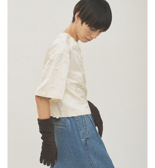  「ボンボンジャガードブラウス」|シャツ・ブラウス|