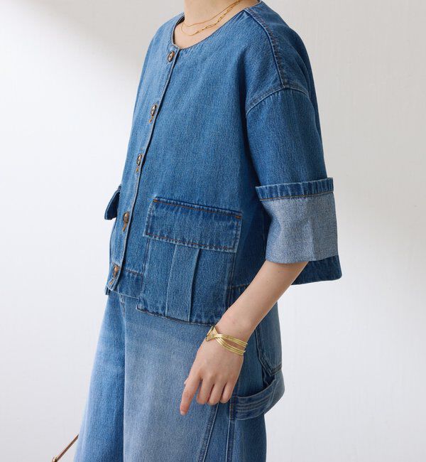  「Q.anos ターンバックジャケット」|ベスト・ジレ|