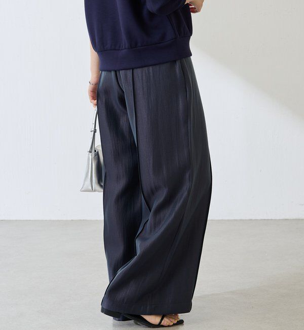  「サテンワイドパンツ」|チノ|