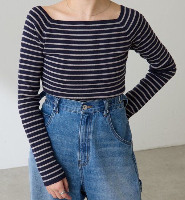  「【2通りで着れる】オフショルダーニット」|ニット・セーター|