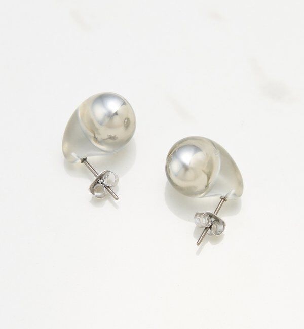  「【PAPILLONNER/パピヨネ】クリアドロップピアス」|リング|