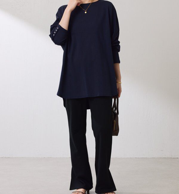  「袖ボタンロンT」|Tシャツ・カットソー|