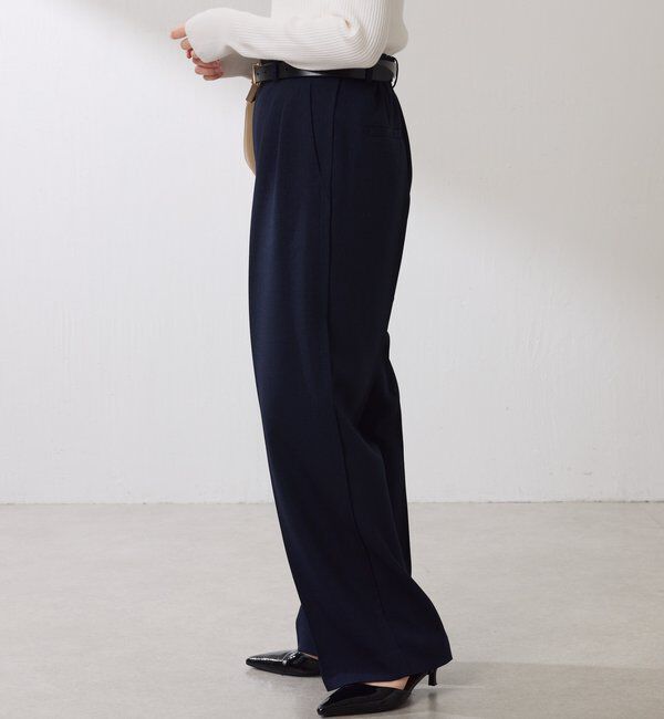  「ウールライクタックパンツ」|チノ|