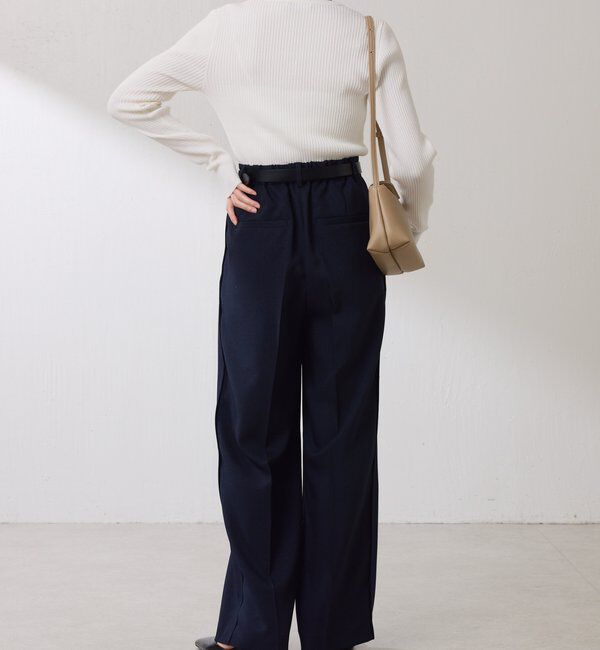  「ウールライクタックパンツ」|チノ|