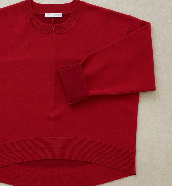  「スウェットライクラウンドヘムニット」|ニット・セーター|