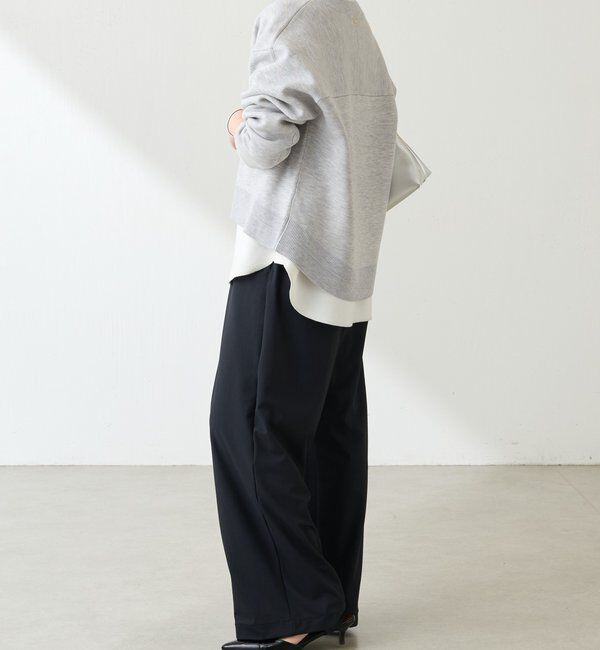  「スウェットライクラウンドヘムニット」|ニット・セーター|