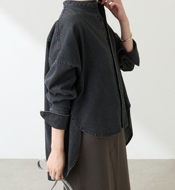  「Q.anos デニムシャツジャケット」|シャツ・ブラウス|