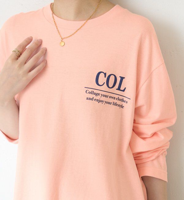  「COLLAGEロゴロンT」|Tシャツ・カットソー|ピンク