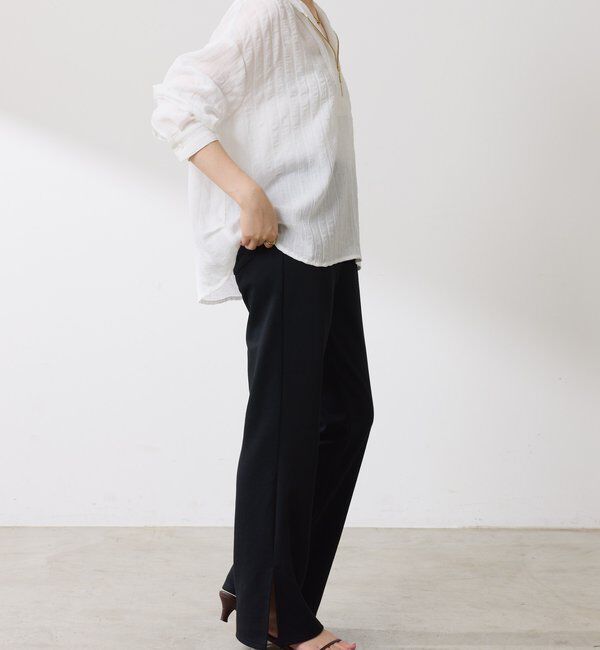  「【ロングシーズン活躍◎】シアークレープパーカー」|シャツ・ブラウス|