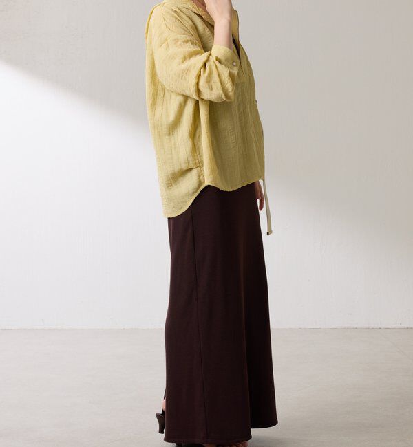  「【ロングシーズン活躍◎】シアークレープパーカー」|シャツ・ブラウス|