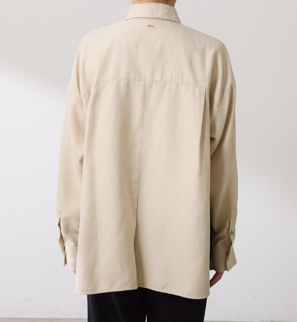  「スエードタッチバックロングシャツ」|シャツ・ブラウス|
