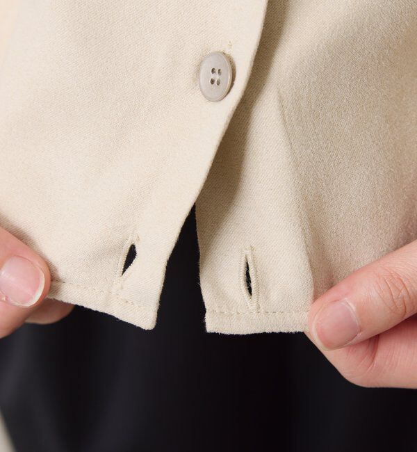  「スエードタッチバックロングシャツ」|シャツ・ブラウス|