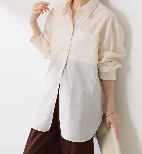  「チュニックシャツ」|シャツ・ブラウス|オフホワイト
