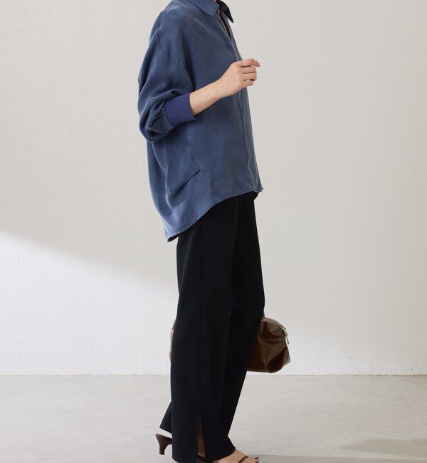  「スキッパー袖リブブラウス」|シャツ・ブラウス|