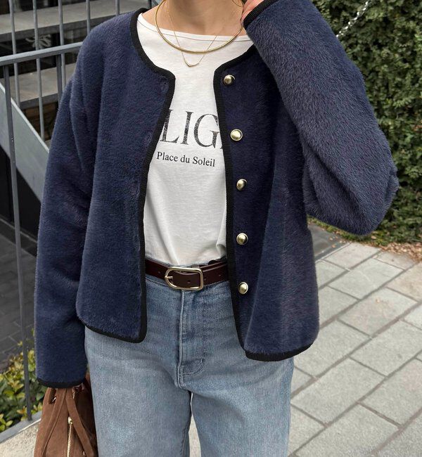  「ミニシャギーカーディガン」|ニット・セーター|