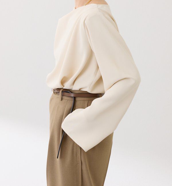  「フロントドレープブラウス」|シャツ・ブラウス|