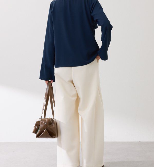  「フロントドレープブラウス」|シャツ・ブラウス|